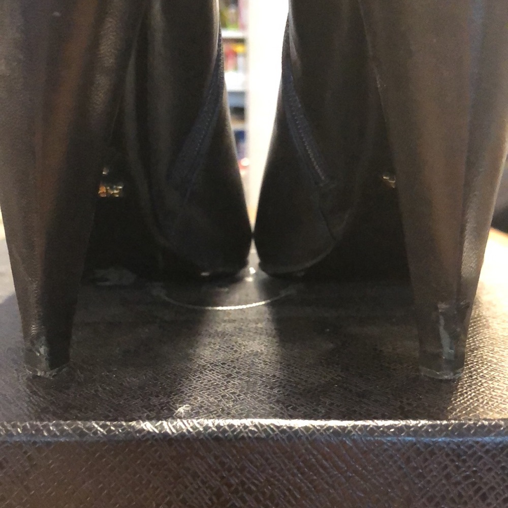 Prada Black High Heeled Bootie, size 39.5 - Picture 6 of 13